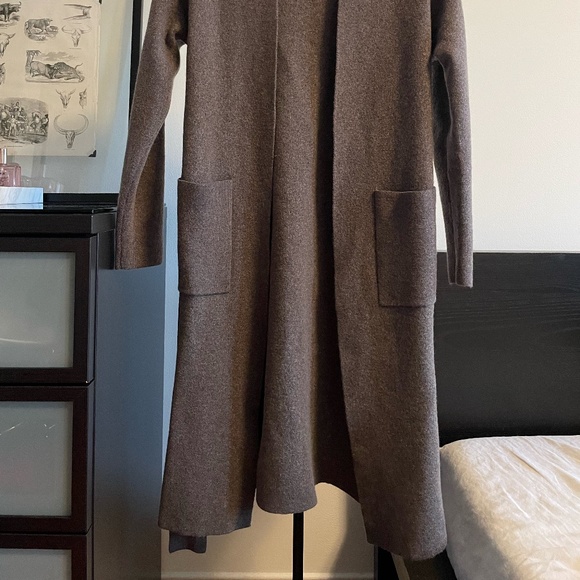 Wilfred Belize Cardigan in Heather Dark Oatmeal - Picture 6 of 8